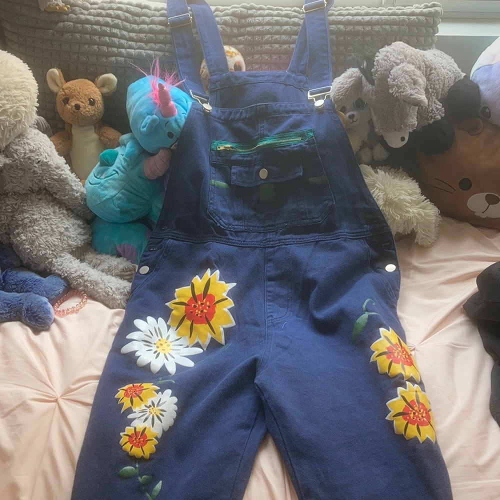 Blue overalls